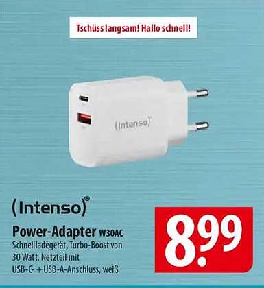 Intenso Power-Adapter W30AC
