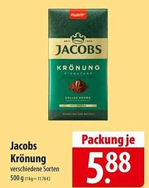 Jacobs Krönung verschiedene Sorten 500 g