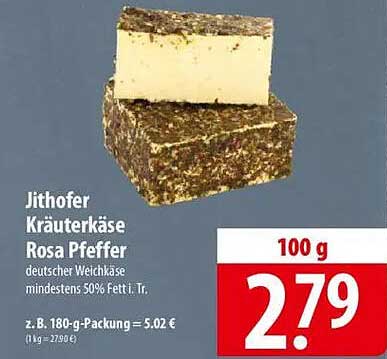 Jithofer Kräuterkäse Rosa Pfeffer
