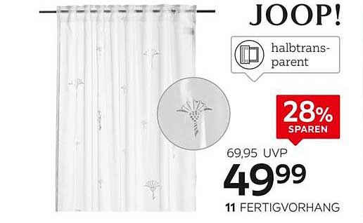 JOOP! Halbtransparenter Fertigvorhang