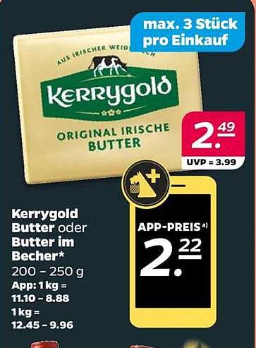 Kerrygold Butter oder Butter im Becher 200 - 250 g