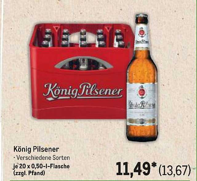 König Pilsener - Verschiedene Sorten