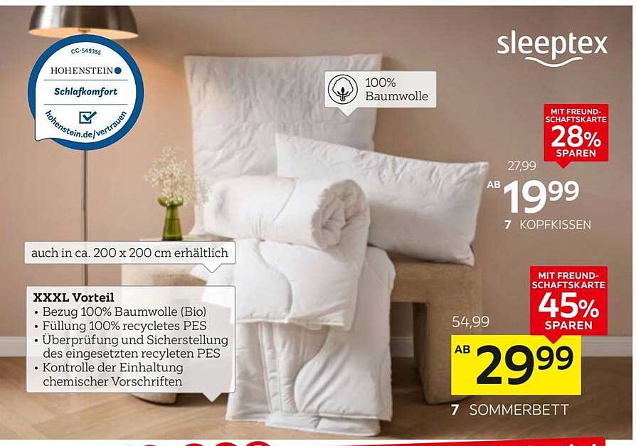 Kopfkissen - Schlafkomfort von sleeptex