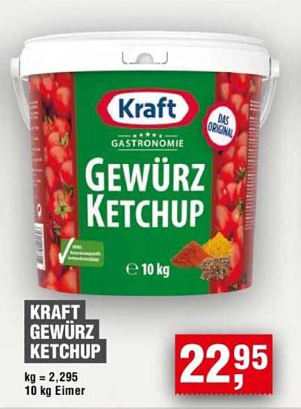KRAFT Gewürz Ketchup 10 kg Eimer – Das Original