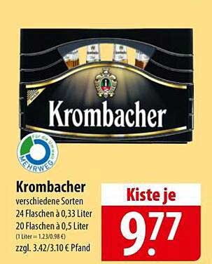 Krombacher Bierkasten – Frisch und spritzig!
