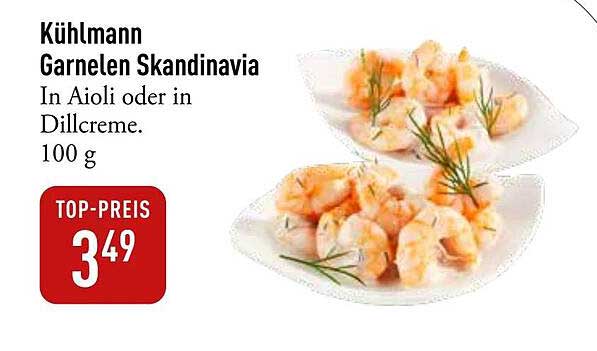 Kühlmann Garnelen Skandinavien in Aioli oder in Dillcreme - 100 g