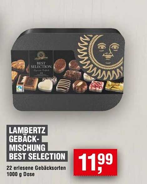 LAMBERTZ GEBÄCK-MISCHUNG BEST SELECTION 1000 g Dose