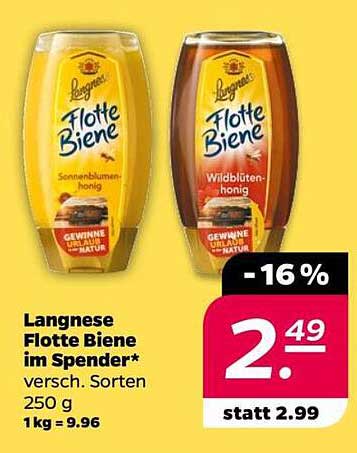 Langnese Flotte Biene im Spender 250 g