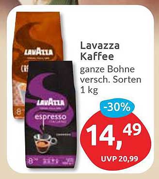 Lavazza Kaffee ganze Bohne, verschiedene Sorten 1 kg