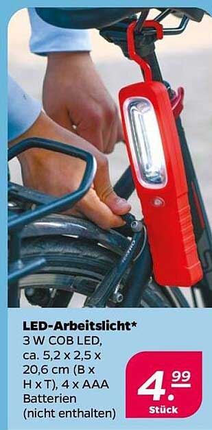 LED-Arbeitslicht* 3 W COB LED, 4,99