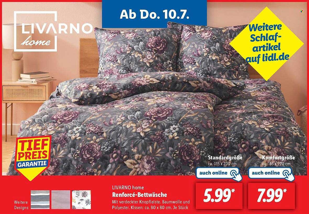 LIVARNO home Renforcé-Bettwäsche