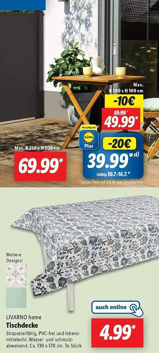 LIVARNO home Tischdecke