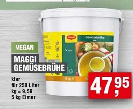 MAGGI Gemüsebrühe 5 kg Eimer - vegan