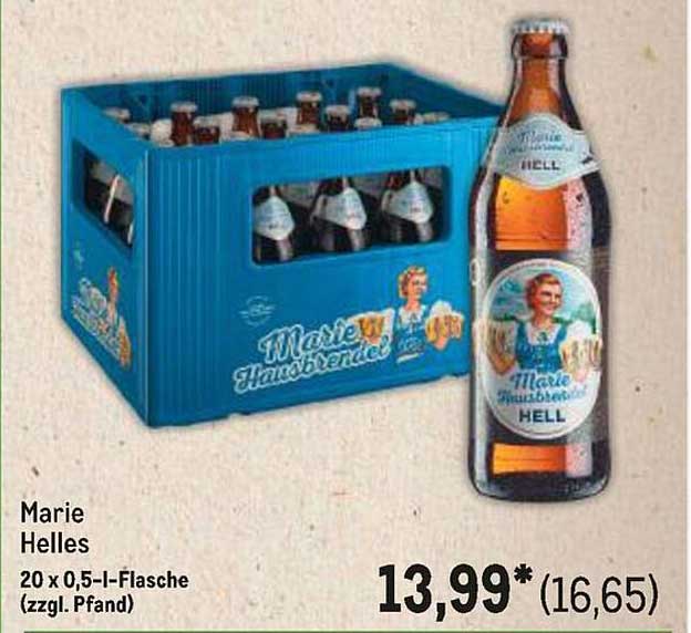 Marie Helles 20 x 0,5-Liter-Flasche (zzgl. Pfand)