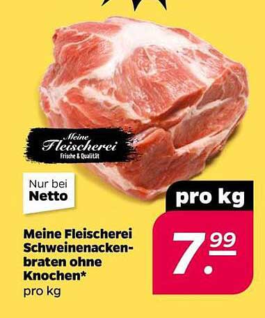 Meine Fleischerei Schweinenackenbraten ohne Knochen*