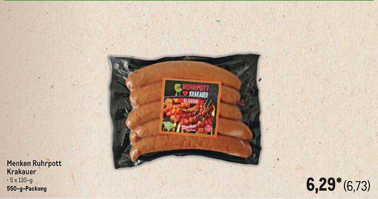 Menken Ruhrpott Krakauer - 5 x 110 g