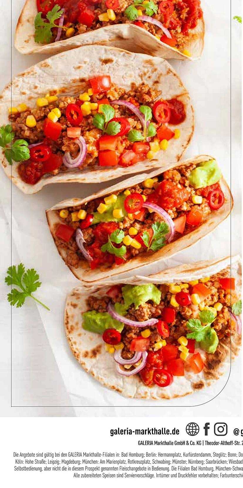 Mexikanische Tacos mit würzigem Hackfleisch und frischem Gemüse