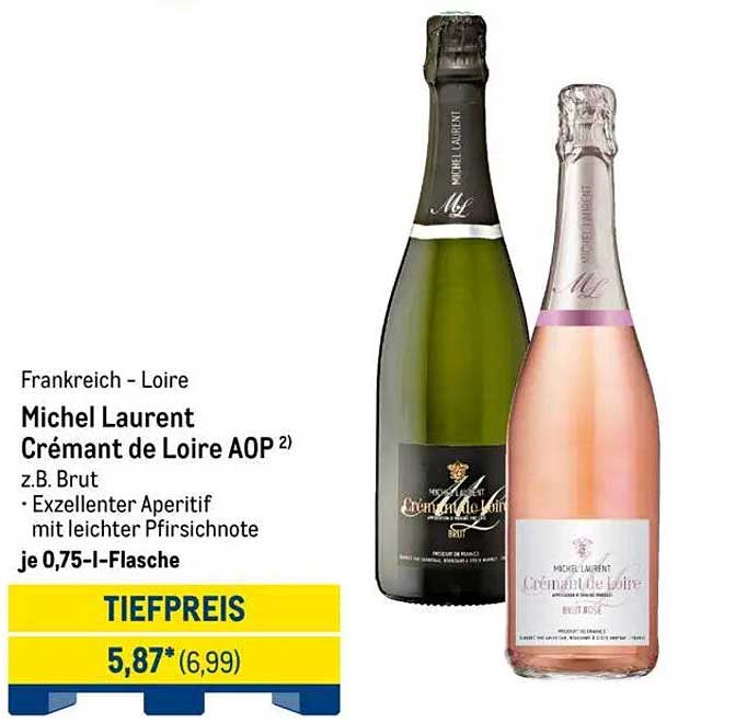 Michel Laurent Crémant de Loire AOP – Exzellenter Aperitif