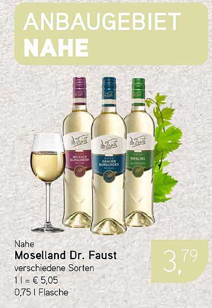 Moselland Dr. Faust - Verschiedene Sorten