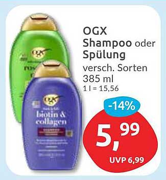OGX Shampoo oder Spülung in verschiedenen Sorten, 385 ml