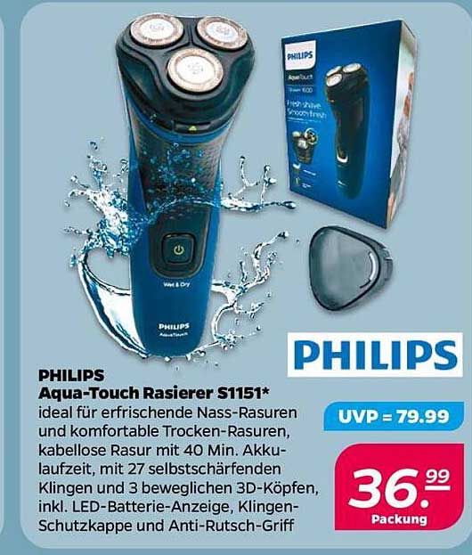PHILIPS Aqua-Touch Rasierer S1151*