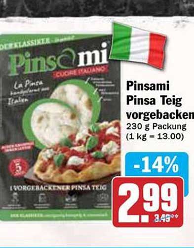 Pinsami Pinsa Teig vorgebacken 230 g