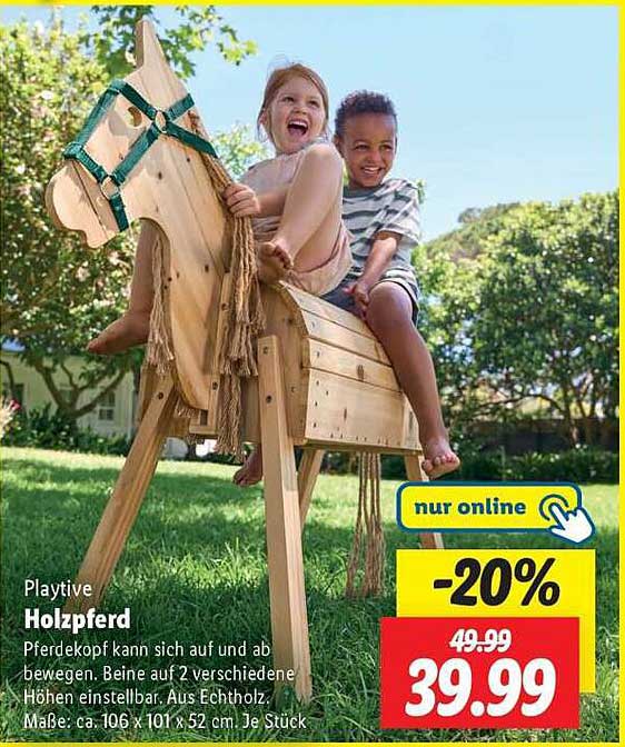 Playtive Holzpferd - 20% Rabatt