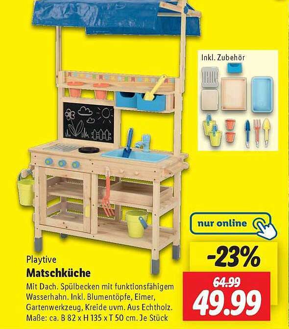 Playtive Matschküche mit Dach