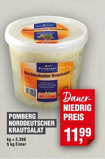 Pomberg Norddeutscher Krautsalat 5 kg Eimer