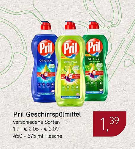 Pril Geschirrspülmittel - verschiedene Sorten