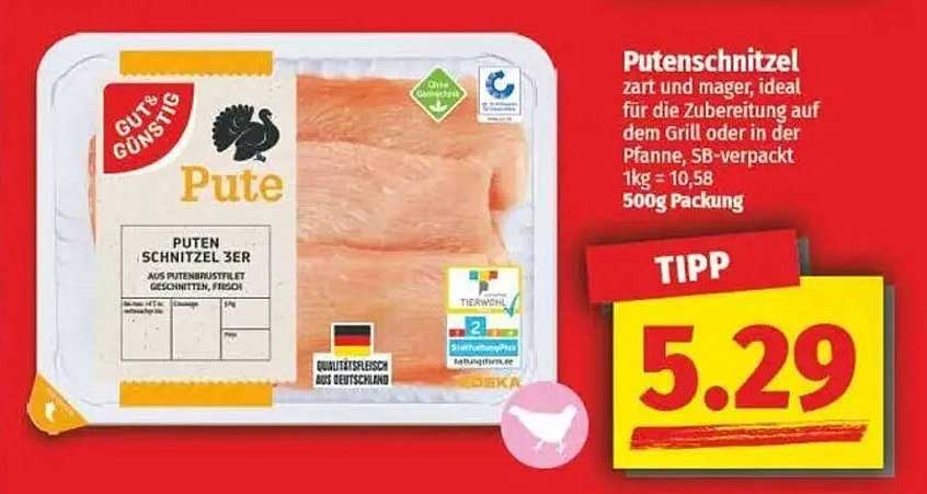 Putenschnitzel 500g - Gut & Günstig