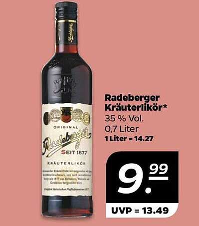 Radeberger Kräuterlikör 0,7 Liter - 35 % Vol.