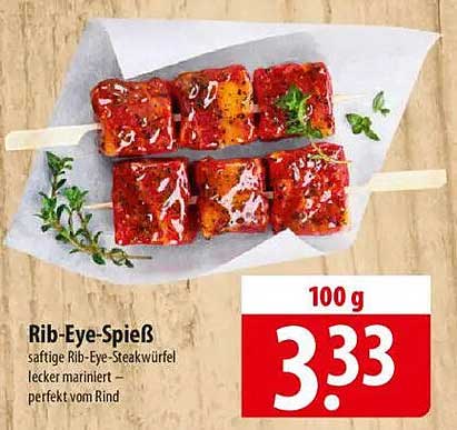 Rib-Eye-Spieß