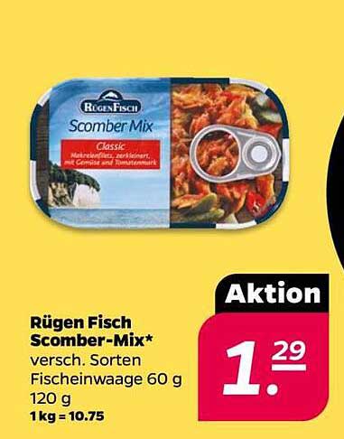 Rügen Fisch Scomber-Mix, verschiedene Sorten – 120 g