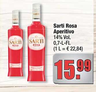 Sarti Rosa Aperitivo 14% Vol. - 0,7-L-Flasche