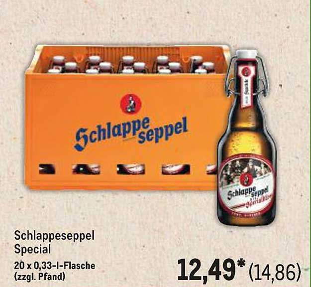 Schlapperseppel Special 20 x 0,33-l-Flasche (zzgl. Pfand)