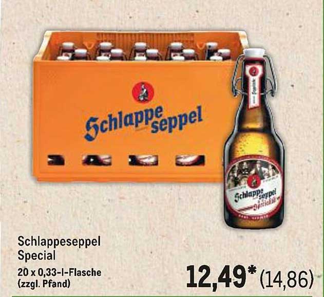 Schlappeseppel Special 20 x 0,33-l-Flasche (zzgl. Pfand)