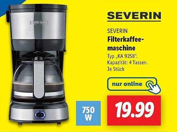SEVERIN Filterkaffeemaschine Typ „KA 9258“