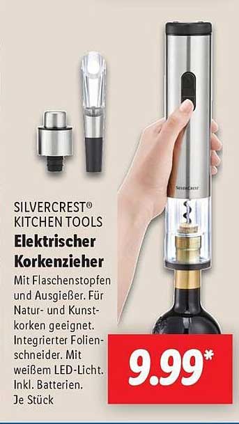 SILVERCREST® Elektrischer Korkenzieher