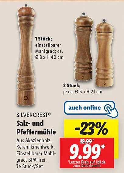 SILVERCREST® Salz- und Pfeffermühle