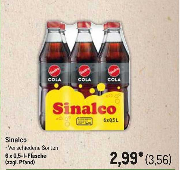 Sinalco Cola 6 x 0,5L - Verschiedene Sorten