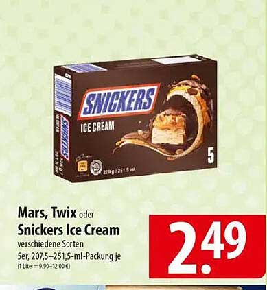 Snickers Ice Cream 5er Pack (verschiedene Sorten)
