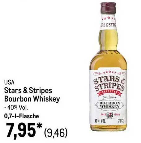 Stars & Stripes Bourbon Whiskey 0,7 l