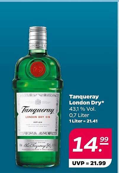 Tanqueray London Dry Gin 0,7 Liter