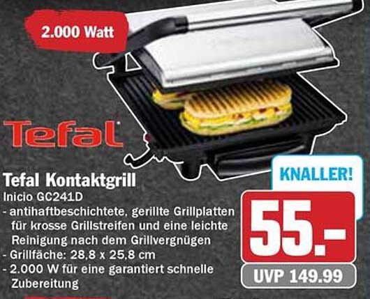 Tefal Kontaktgrill Inicio GC241D
