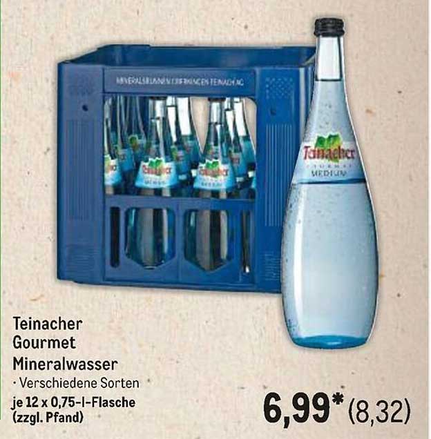 Teinacher Gourmet Mineralwasser - Verschiedene Sorten