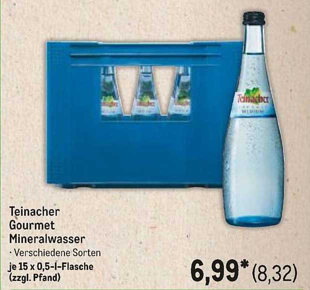 Teinacher Gourmet Mineralwasser - Verschiedene Sorten