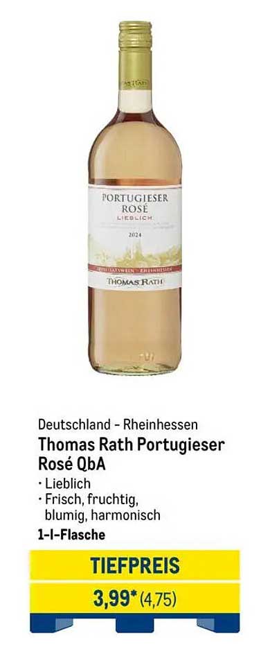 Thomas Rath Portugieser Rosé QbA