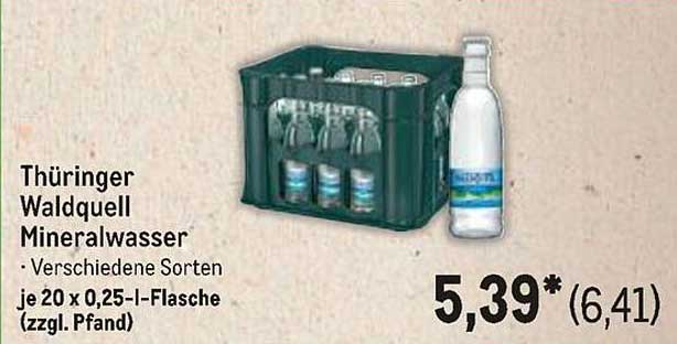 Thüringer Waldquell Mineralwasser - Verschiedene Sorten