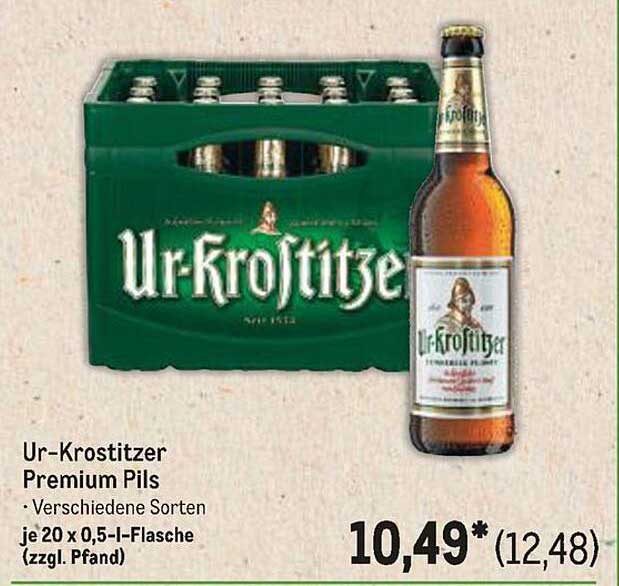 Ur-Krostitzer Premium Pils - 20 x 0,5 l-Flasche